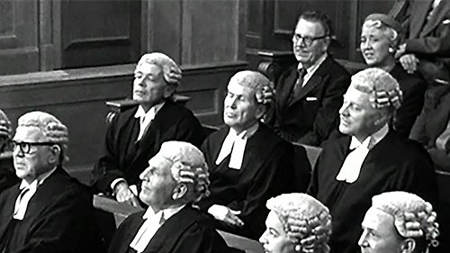 Gammal bild på jurister