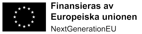 Logga med texten Finansieras av Europeiska unionen, NextGenerationEU